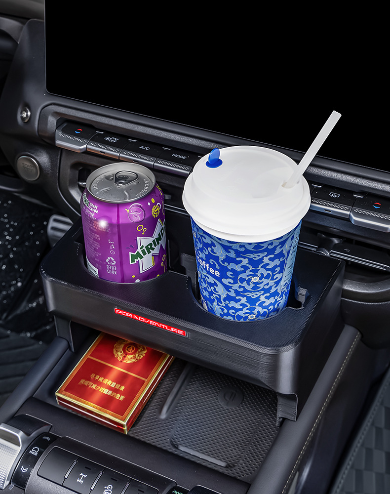 Tank 300 central console cup holder, car-mounted cup holder, modified multifunctional drink rack, interior expansion storage rack