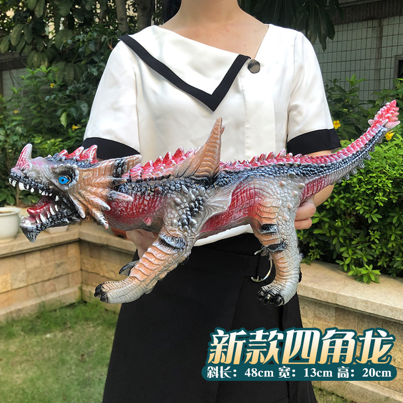 Modelo de Dinosaurio de Simulación Eléctrico de Goma Suave y Plástico Con Sonido para Niños
