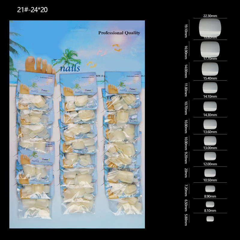 Fábrica directa de nuevos productos de manicura de color sólido 24 paquetes de tarjetas de uñas parches de manicura falsas uñas al por mayor
