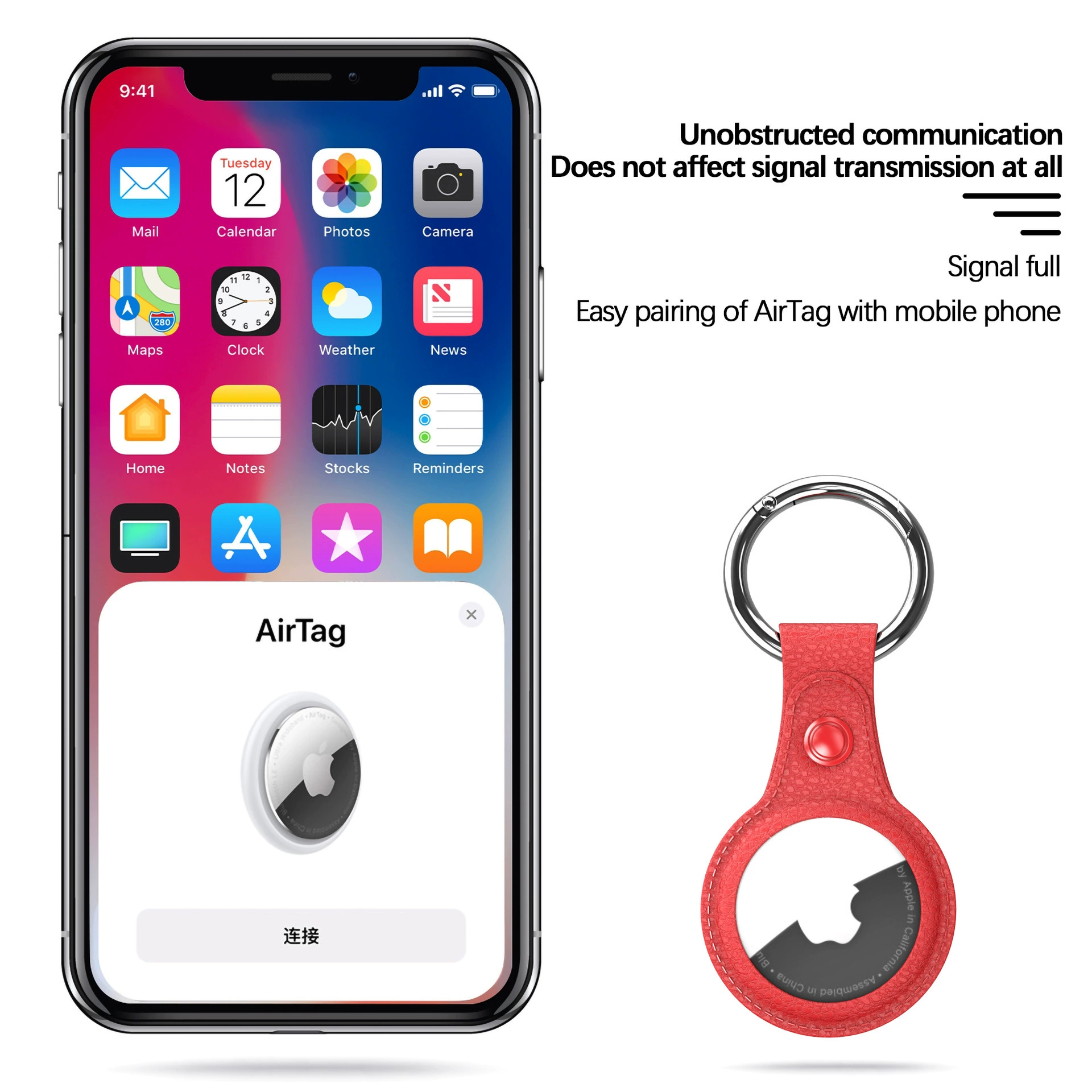 Защитный чехол для Apple AIRTAGS из кожи, Bluetooth-трекер против утери, позиционер, брелок