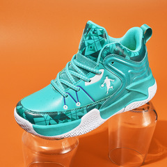 Leather children's professional basketball shoes, suitable for middle school students, junior high school students, boys' basketball shoes, running shoes