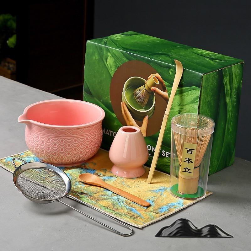 抹茶碗陶瓷日式打抹茶用套装茶筅竹子抹茶刷百本立宋代点茶道礼盒|undefined