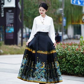 汉服套装;马面裙;男式汉服