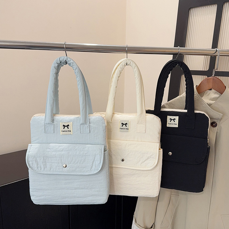 Korean-style fashionable portable laptop storage bag, solid color inner protective cover, simple hand-held computer bag