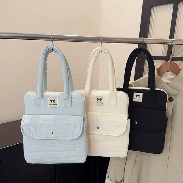 Korean-style fashionable portable laptop storage bag, solid color inner protective cover, simple hand-held computer bag