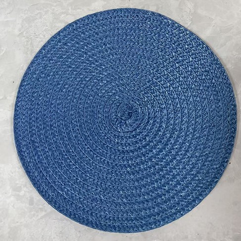 Pp manteles de hotel posavasos tapetes redondos tejidos tapetes manteles de mesa manteles occidentales tapetes impermeables para el hogar tapetes de tazón a prueba de aceite tapetes de aislamiento térmico