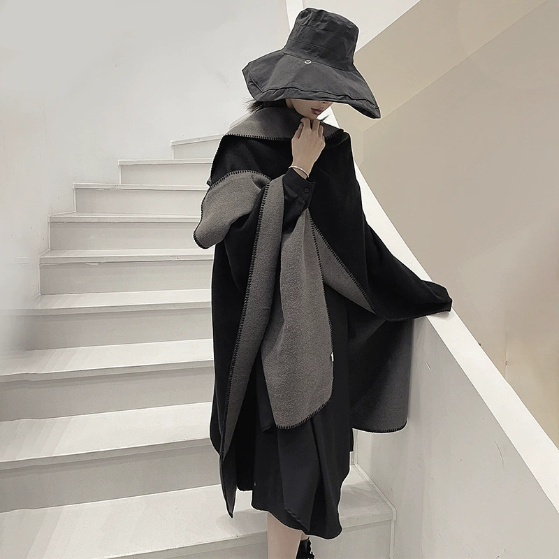 Плащ, демисезонная осенняя куртка, trench coat для офиса, зимний шарф