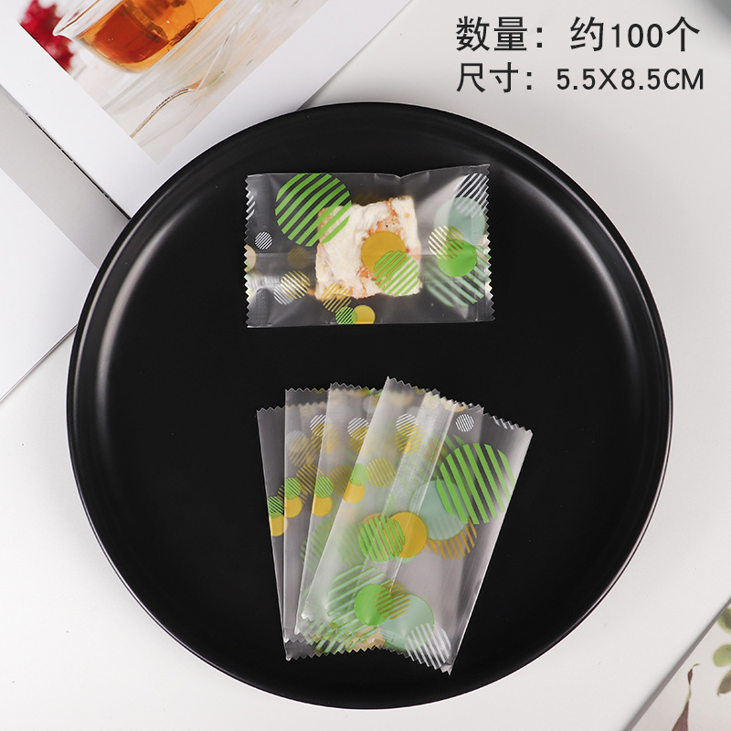 Bolsa de embalaje crujiente de copo de nieve inglesa esmerilada gruesa Bolsa de galletas de azufaifa de leche Bolsa de sellado de galletas de caramelo para hornear al por mayor