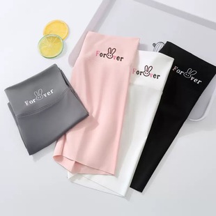 Girls' Shark Pants, 5-Point Length, Summer High-Waisted, Stretchy, Breathable Children's Sports Pants, Suitable for Kindergarten Toddlers, Can Be Worn Outside