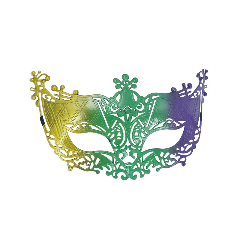 Carnaval ventas en caliente nuevo tricolor retro máscara de mitad de cara carnaval party disfraz prop máscara de escenario