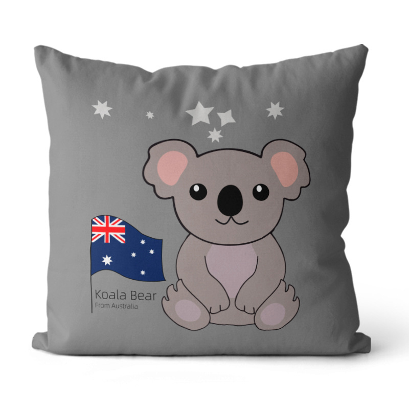 Funda de almohada de felpa, cojín de estilo lindo, almohada decorativa, cojín de sofá, almohada de respaldo para cama