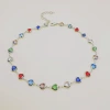 Love Color-White K Necklace A0106