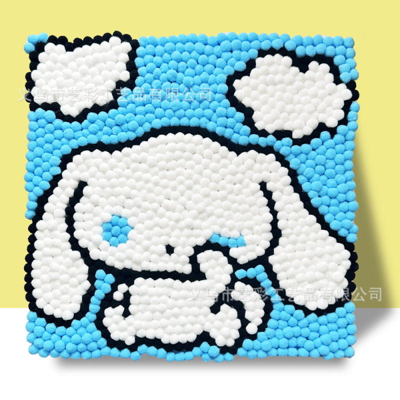 インターネット有名人の同じスタイルの子供用毛玉絵画 DIY 手作りクリエイティブ絵画 30*30 生産材料露店ホット販売子供のおもちゃ|undefined