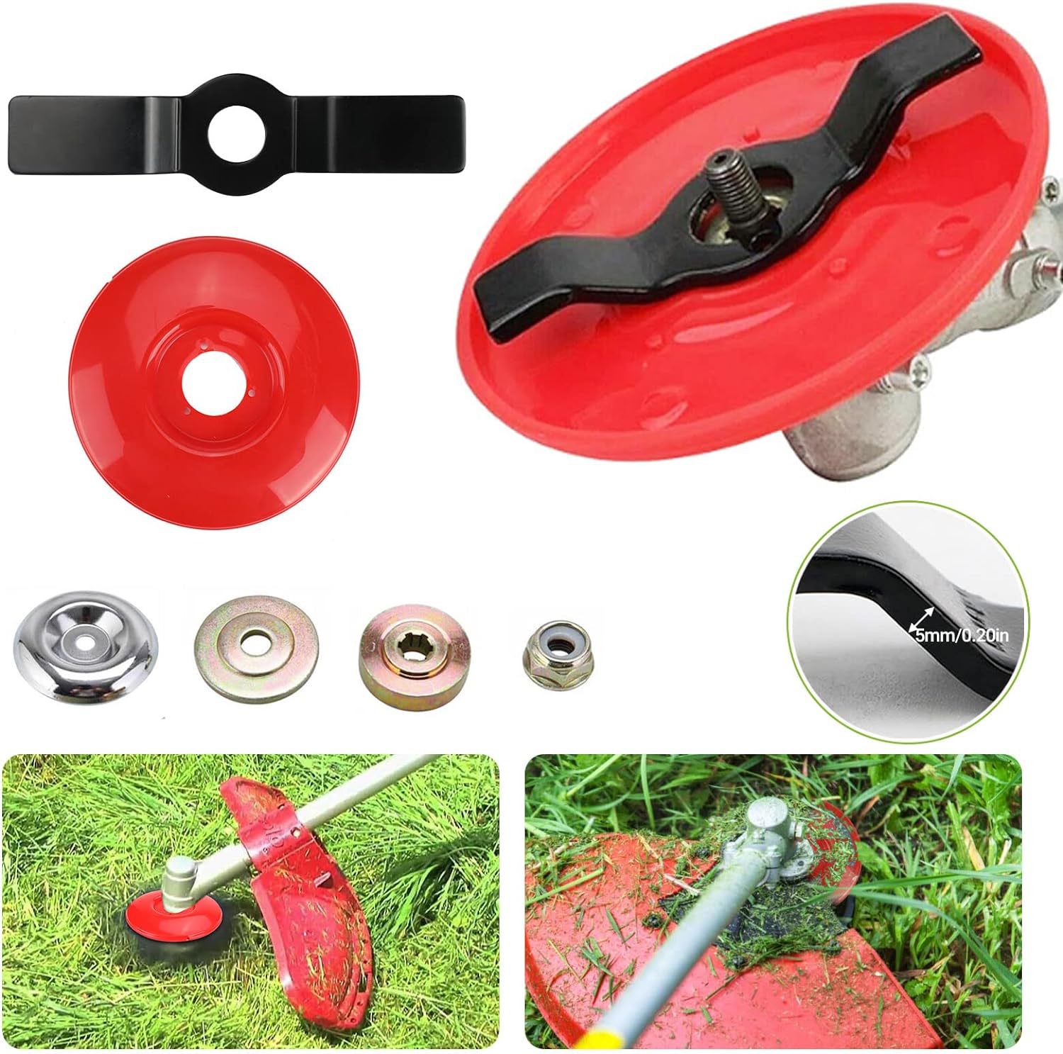 25,4mm Weeder placa cuchillas cortacésped hierba Eater Trimmers H