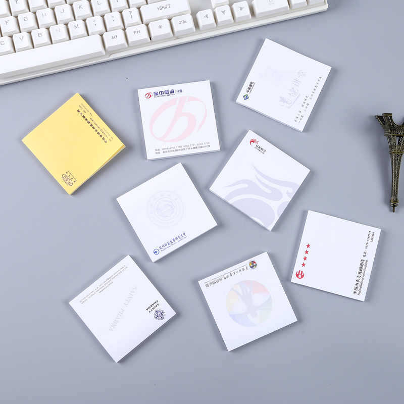 Pequeño anuncio de color Post-it Personalizado Cuaderno de notas Personalizado Personalizado Logotipo de la empresa Pegatinas de la escuela