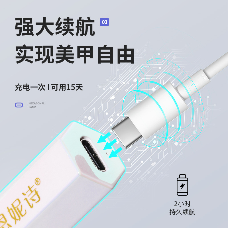 Lámpara de uñas pequeño almacenamiento portátil mini lámpara de fototerapia pieza de uñas lámpara de hornear lámpara de uñas de mano fábrica al por mayor