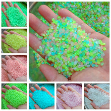 3-5mm夜光沙园艺水族造景荧光碎石花瓶跨境夜光砂荧光颗粒夜光石