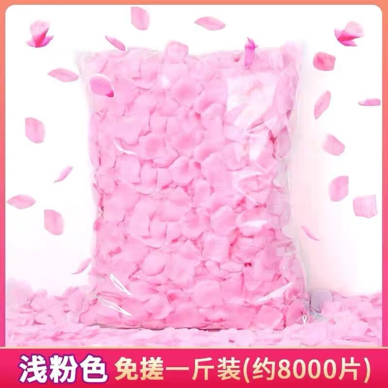バレンタインデーの摩擦のないバラの偽の花びら、結婚式の告白の装飾、手振り花のプロポーズ、花びらの雨、結婚式の部屋の装飾|undefined