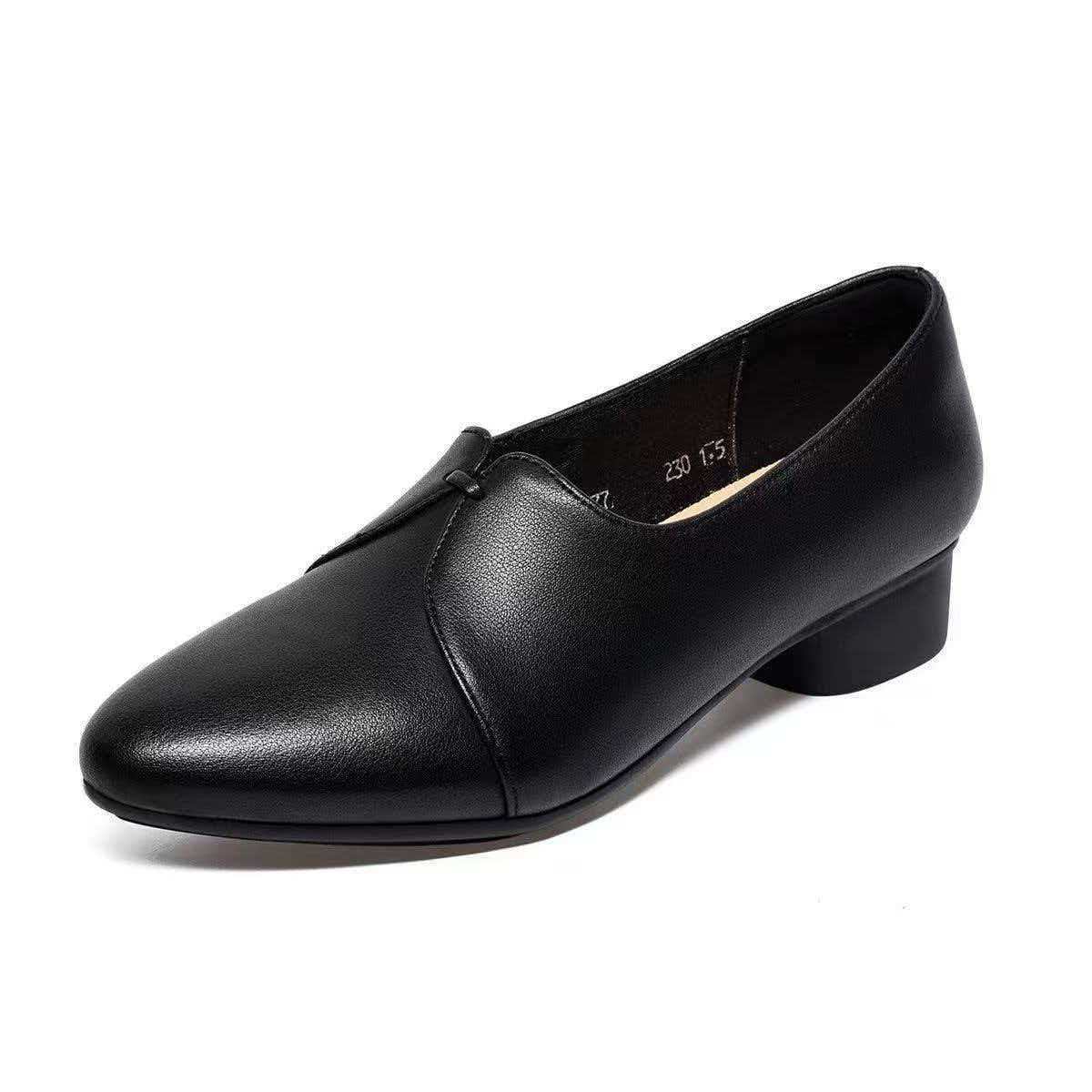 2026 verano nuevo suela suave de piel suave cómodo ligero versátil zapatos para madres cuatro estaciones zapatos de trabajo zapatos resistentes al desgaste
