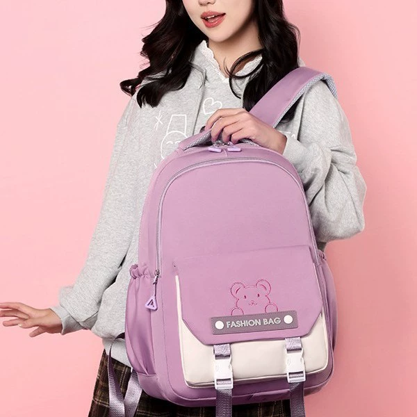 School bag, shoulder bag, capacious high quality backpack, simple and elegant design