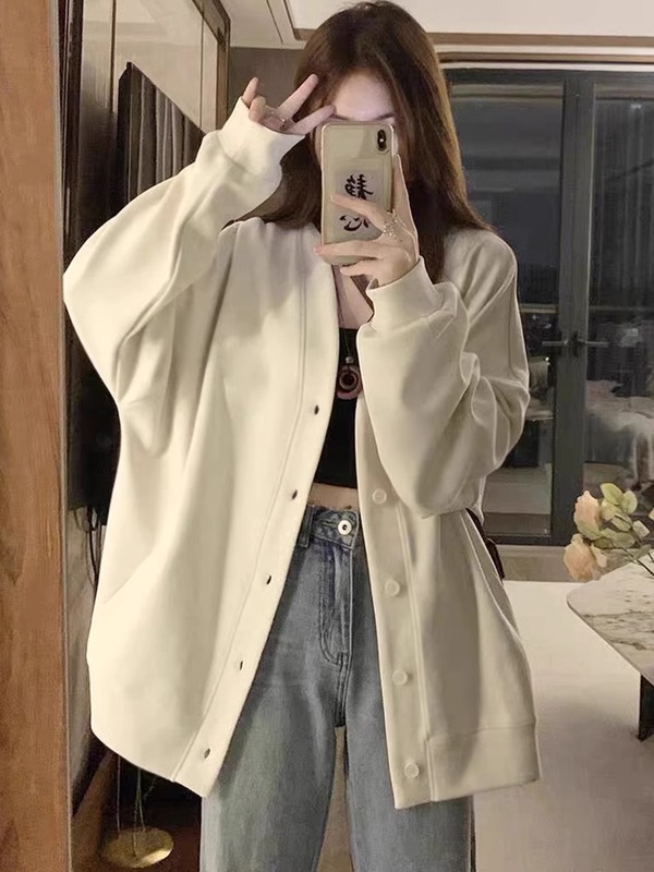 卫衣外套女2025春夏秋开衫韩系慵懒风上衣宽松气质薄款早秋衣服潮|undefined