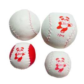 白色pu垒球缝制8寸 10寸 12寸软式垒球pu田径比赛批发