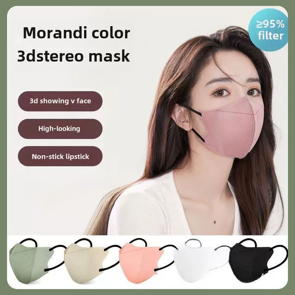 3D Stereo Mask for Women, High Appearance Value, Slimming Effect, Makes Face Look Smaller, Brightens Complexion, Disposable, Individually Packaged, Thin, Breathable, Does Not Hurt Ears