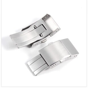 Substitute Comcas Belt Buckle Silicone Buckle 19mm Stainless Steel Folding Buckle Butterfly Buckle L3 Diving Watch Accessories