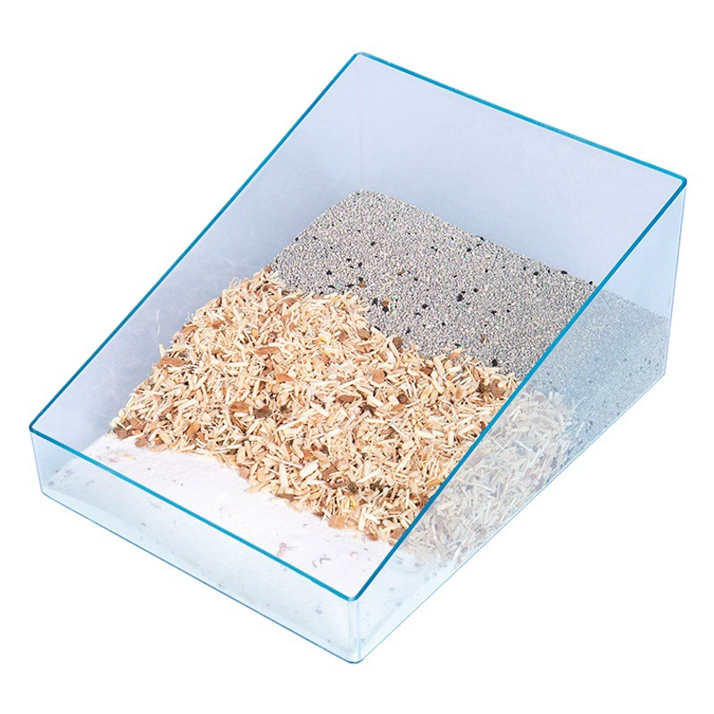 Хомяк Туалет Ванная комната Golden Bear принадлежности для Ванной Акриловый полностью прозрачный большой туалет ванна двойного назначения песок мочеприемник