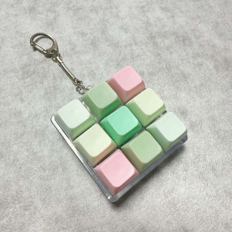 Decompression Button 1234569 Macaron Decompression Toy Keychain Small Pendant Adult Stress Relief Gadget Gift