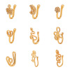 Nose clip, zirconium, nose piercing perforated, suitable for import, European style