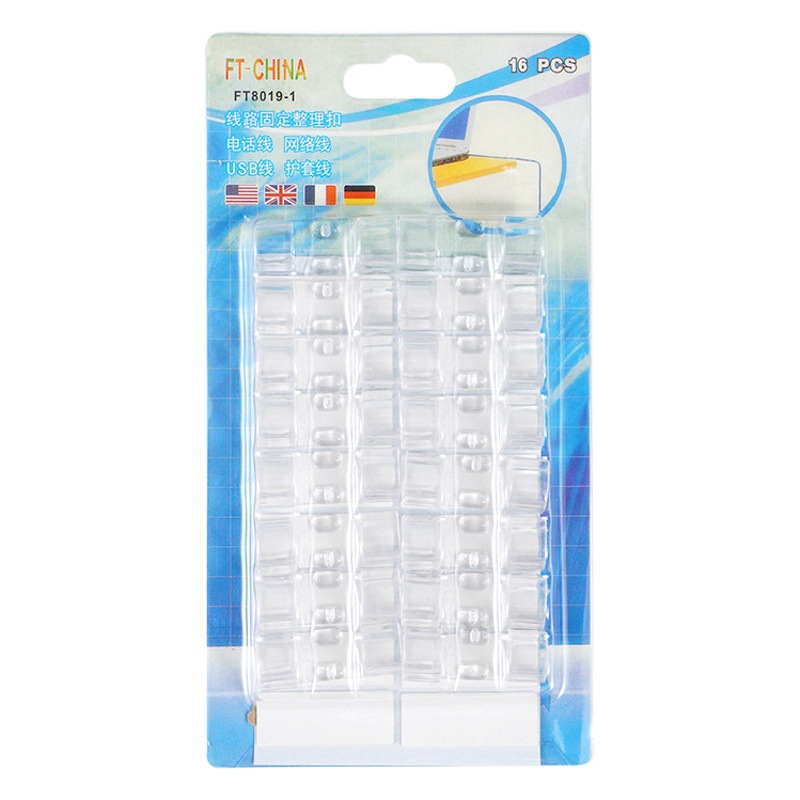 [Organizador de cable de pared sin clavos] organizador de cable de alambre autoadhesivo pared cable de red fijo hebilla de clip de alambre de agujero libre de clavos