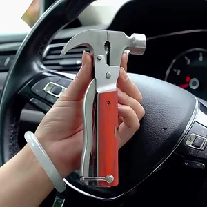 Avtomobil çoxfunksiyalı təhlükəsizlik çəkici, təmiz polad xilasetmə şüşəqıran