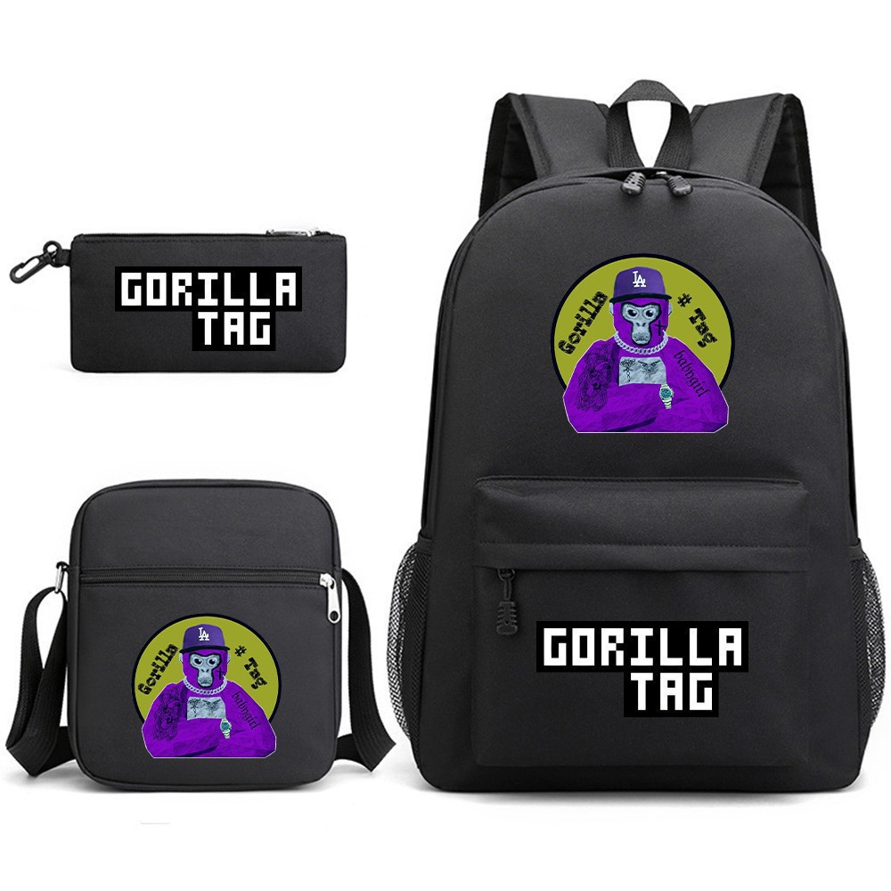 Mochila de tres piezas, mochila para hombres y mujeres, mochila a prueba de salpicaduras [una también es precio al por mayor] mochila de espalda protectora