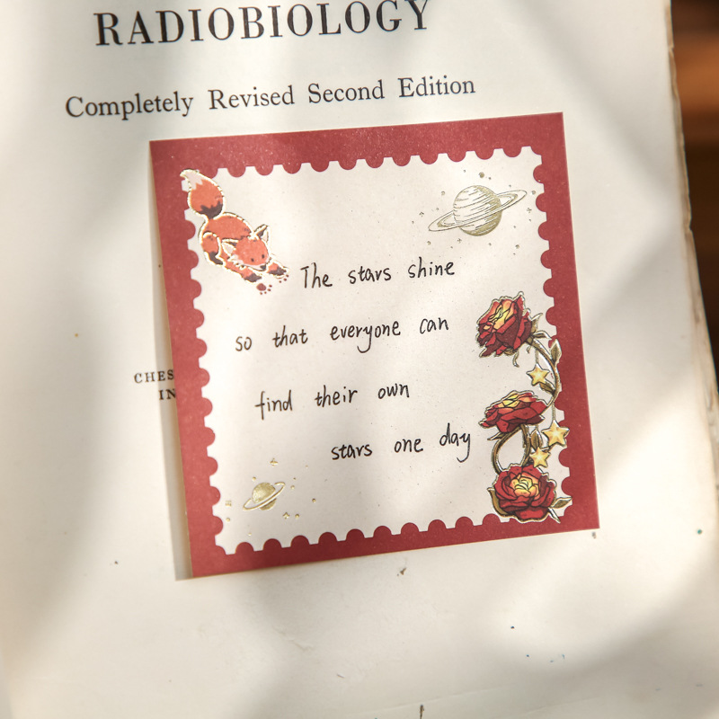 Mr. Paper Three Enjoy Paquete de notas de bronceado Star Dream Libro de cuentos de hadas Cartoon Material de decoración Mensaje Libro de notas