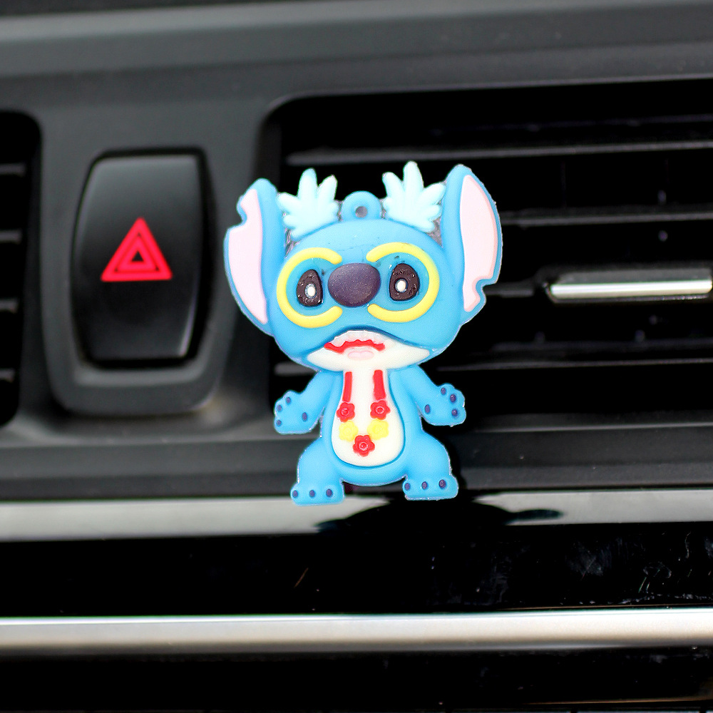 Dibujos animados Stitch Stitch Perfume de coche Decoración de coche Regalo para niños Perfume de coche Salida de aire Aromaterapia