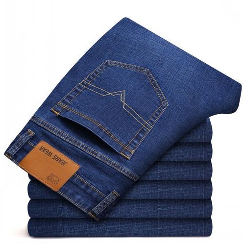 Autumn/Winter New Men's Jeans Leisure Stylish Work Pants Straight Leg Elastic Men's Pants