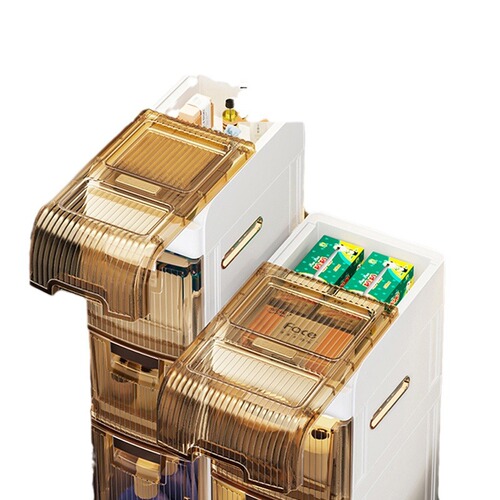 缝隙收纳柜卫生间厕所夹缝置物架洗手间浴室抽屉式储物柜子落地