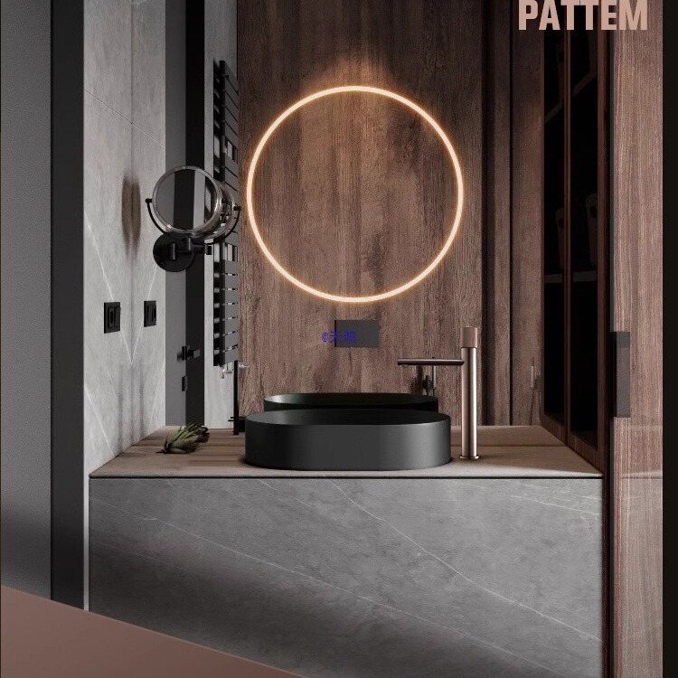 All-Copper Bathroom Basin Scandinavian Industrial Style Normcore Countertop Basin Washbasin Hot and Cold Faucet