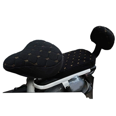 Vehicle Seat Cover fleece-lined Thickened – Electric car cushion - black-pointed-front-seat-cover-rear-seat-cover-backrest-cover