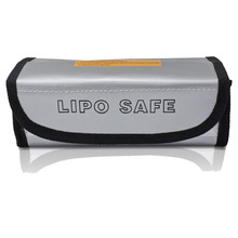 厂家批发锂电池防爆袋航模电池阻燃耐高温防火袋185*75*60MM现货