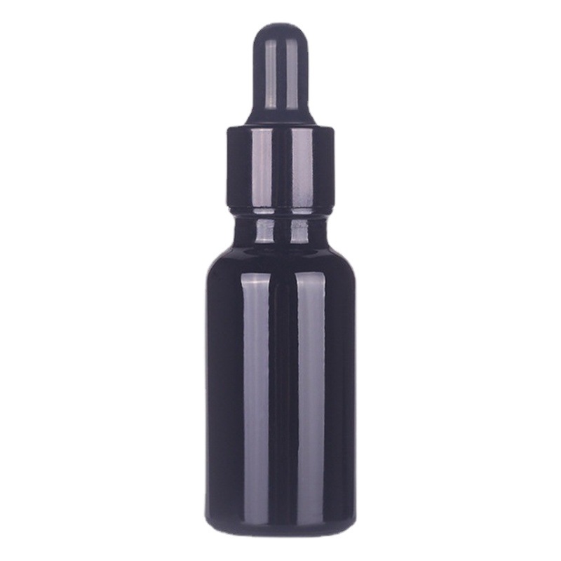 30ml black essence oil bottle 100ml black material glass bottle 50ml black porcelain dropper bottle 10ml glass sub-bottling