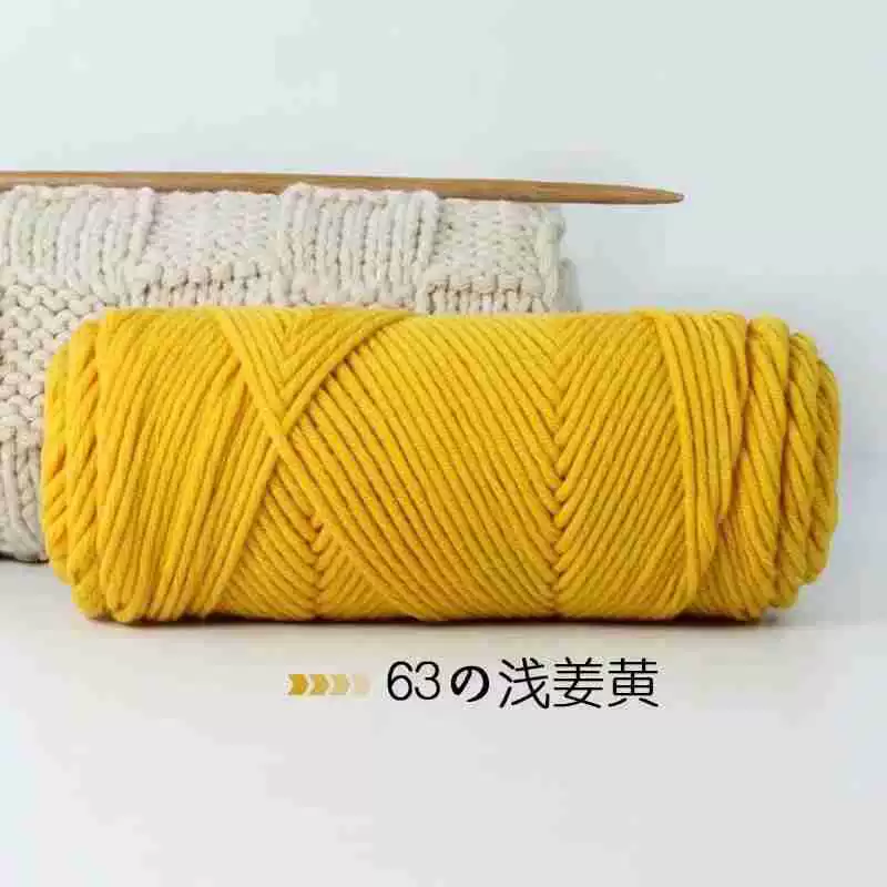 8-проволочная пряжа Lover Cotton, толстая расширенная волокнистость, моток 100 г, крупный вязальный размер 3–7 мм, 5 шт.