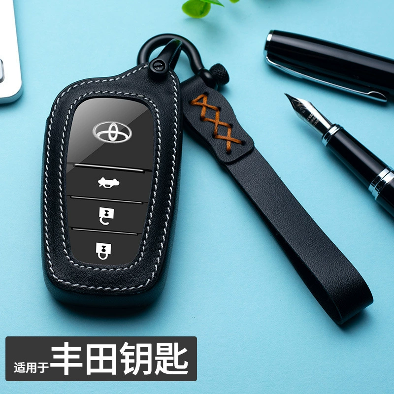 Подходит для Toyota Crown Camry RAV4 Highlander Corolla Levin Asia Dragon кожаная персонализированная сумка для ключей