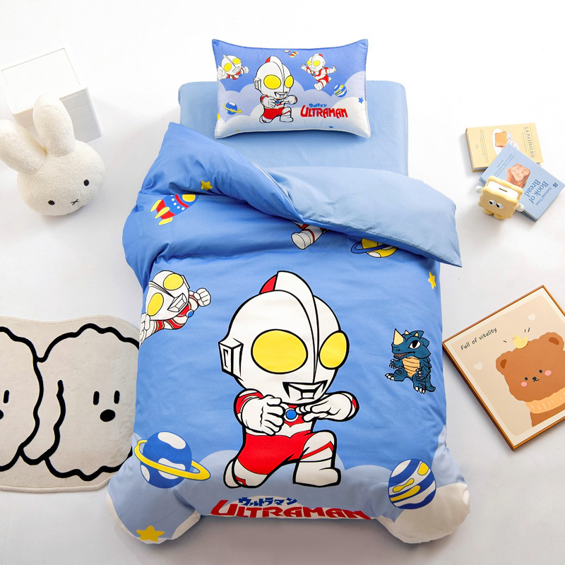 Altraman algodón jardín de infantes colcha de tres piezas set colcha de bebé siesta en el jardín de infantes ropa de cama