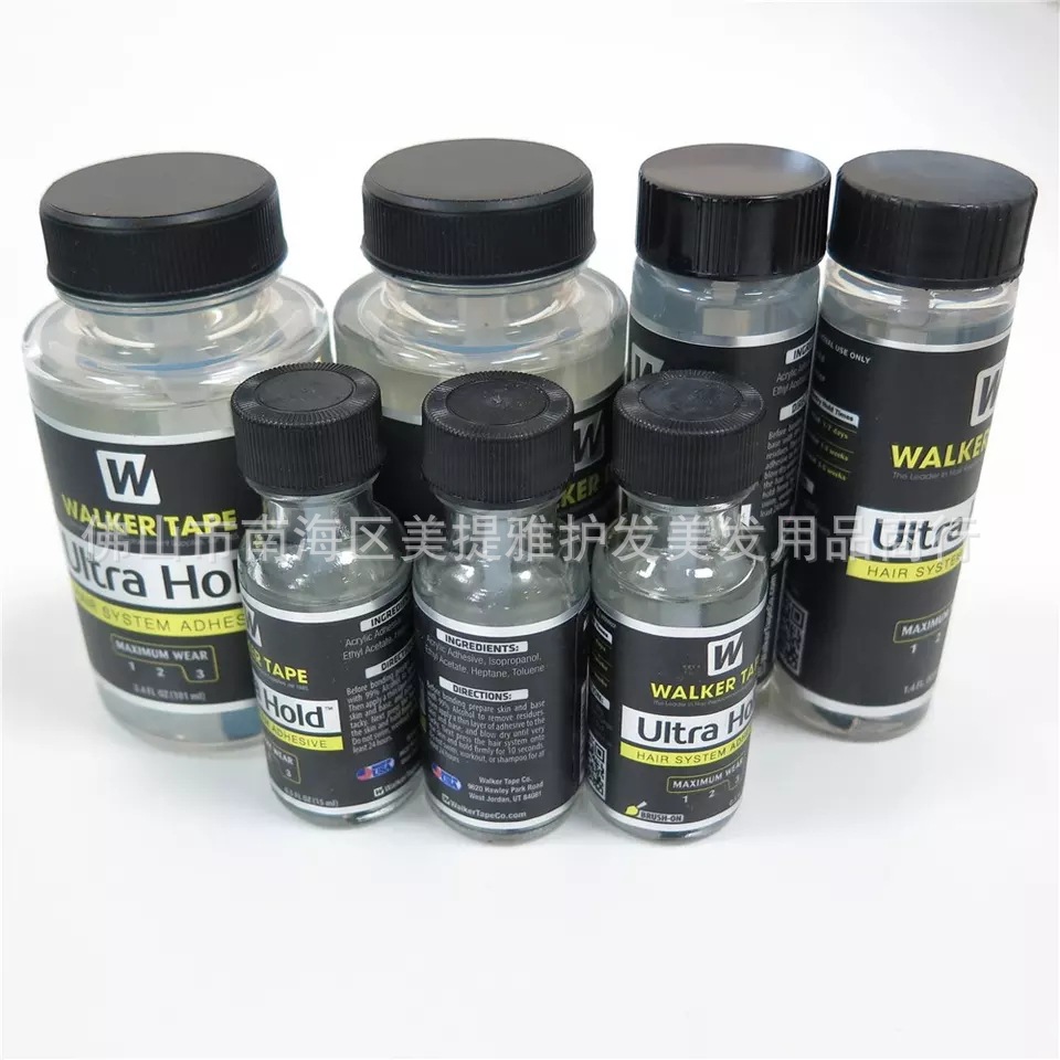 41ml/1,4 oz Walker ultra hold adhesivo para el cabello Walker pegamento Peluca de encaje
