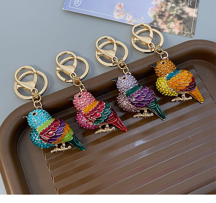 Southeast Asia Modern Style Alloy Bird Unisex Bag Pendant Keychain display picture 1