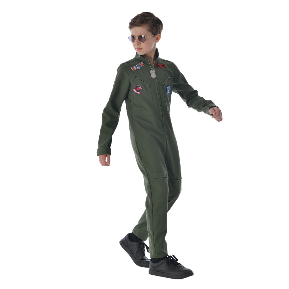 2022 Halloween nuevo Top Gun Ling Yun mismo estilo de los niños ropa del funcionamiento piloto kindergarten grupo actividades