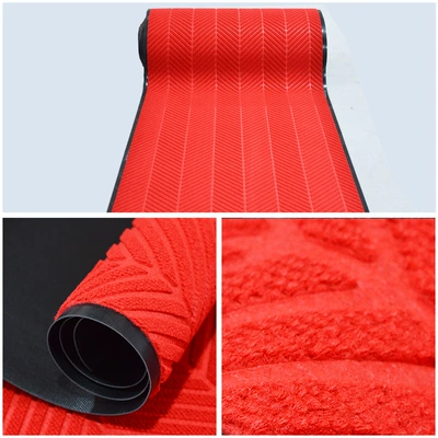 Avtomobil döşəmə paspasları | Waterproof non-slip PVC floor mat shopping - tire-pattern-big-red-special-09-meters-wide-take-a-few-pieces-and-send-a-few-meters