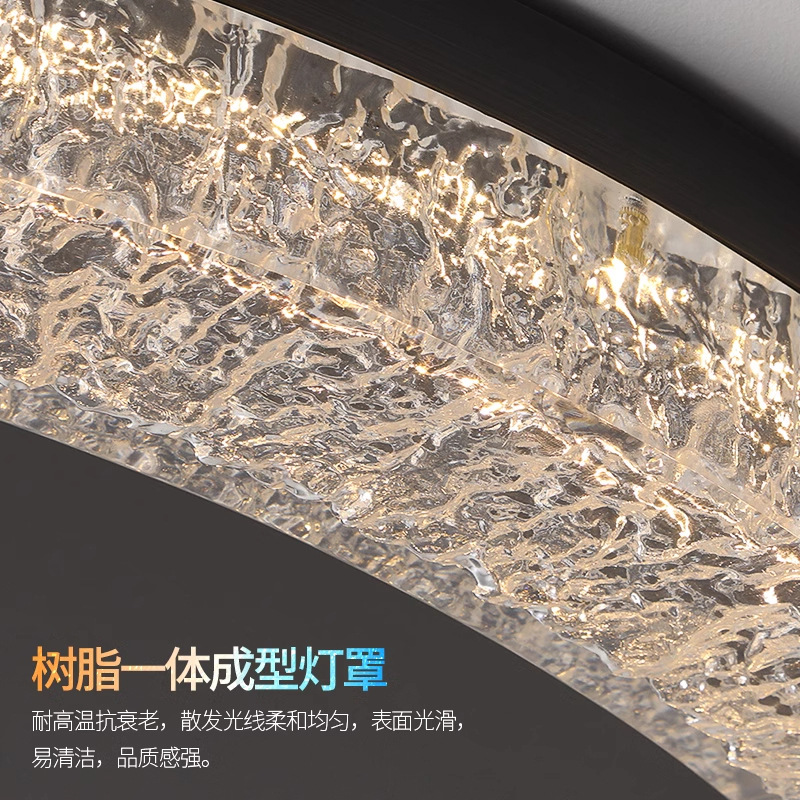 Italia minimalista lámpara de dormitorio lujoso alto sentido de cobre moderno simple 2025 nueva lámpara de dormitorio principal lámpara de techo